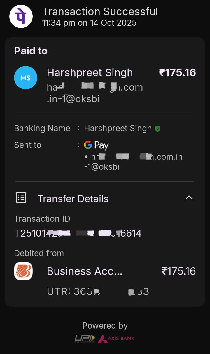 Payment Proof 1